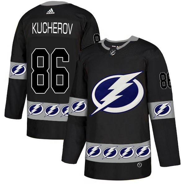 Men Tampa Bay Lightning #86 Kucherov Black Adidas Fashion NHL Jersey->columbus blue jackets->NHL Jersey